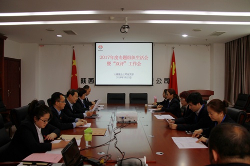 大秦置業(yè)公司:緊嚴(yán)并舉開(kāi)好黨支部2017年度專題組織生活會(huì)暨雙評(píng)工作會(huì)