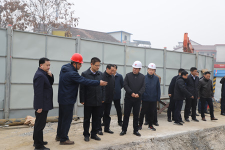 漢中市委書記王建軍視察陜煤建設漢中分公司金華路項目