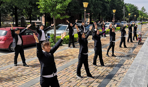 陜煤建設(shè)礦建三公司開(kāi)展工間操活動(dòng)營(yíng)造健康工作氛圍