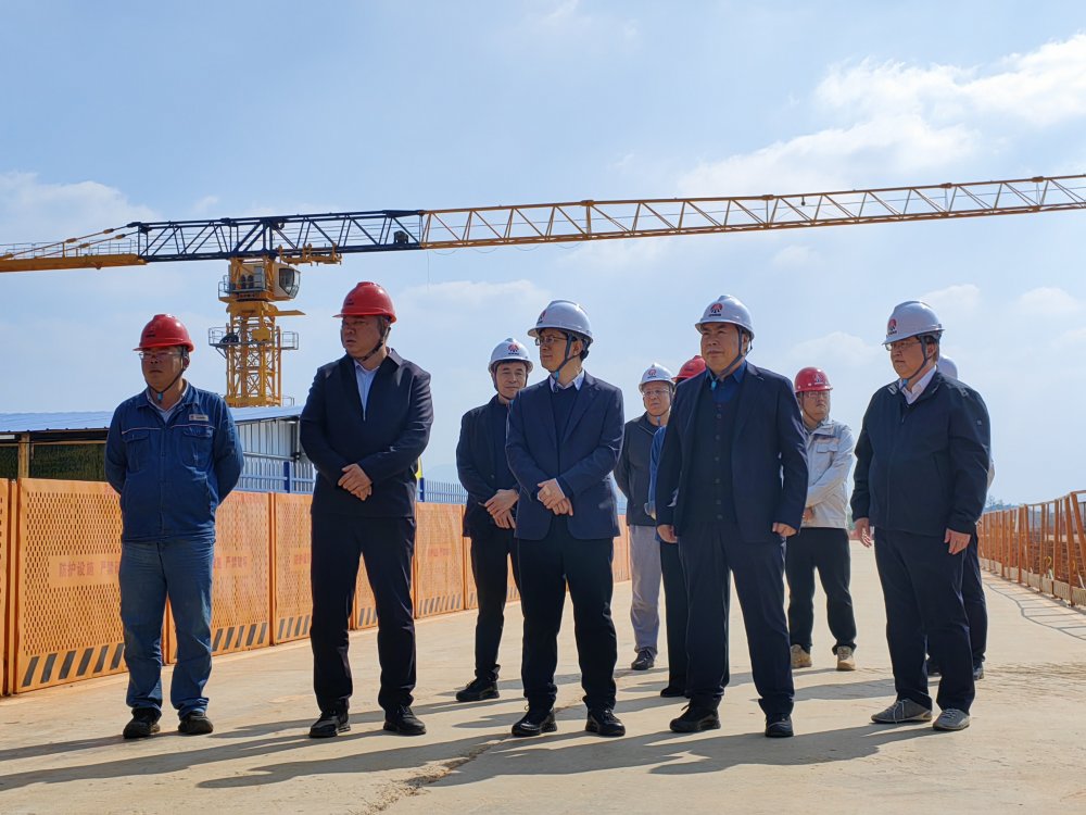 省紀委監(jiān)委駐陜煤集團紀檢監(jiān)察組組長、集團黨委委員、紀委書記閆恒光一行深入陜煤汨羅電廠項目調(diào)研指導工作